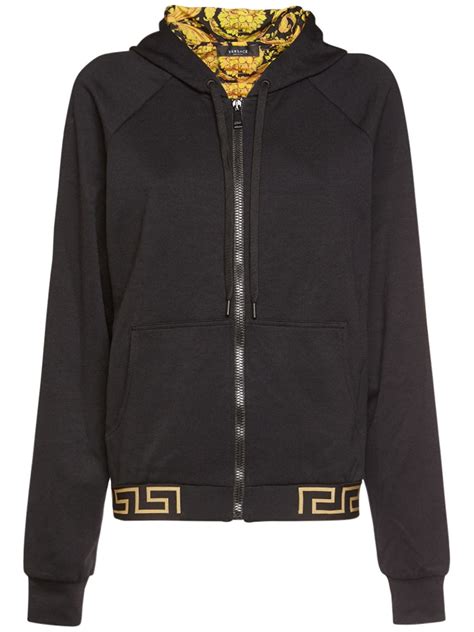 versace hoodie ford|Versace zip up hoodie.